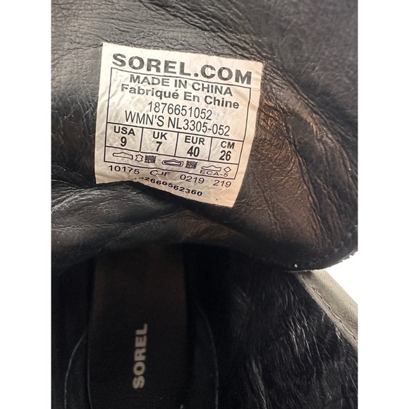 Sorel Blake Lace Up Waterproof Heeled Bootie Sz 9 Quarry Gray Leather Felt Boots - Picture 6 of 13